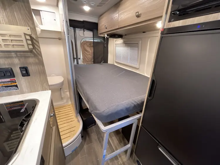 Winnebago Travato 59G camper van - interior sleeping area